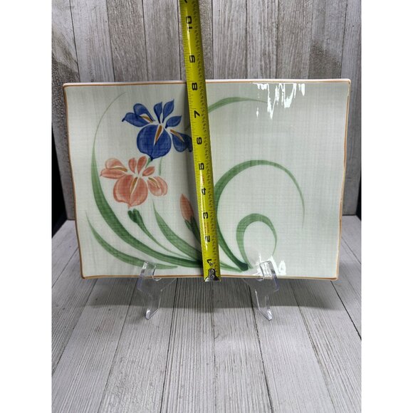 Vtg Oriental Trading Dallas Japanese Rectangle Serving Tray Platter 8''x11'' - Picture 4 of 5